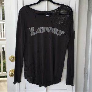 ❤️ Chaser  Lover  distressed long sleeve t-shirt